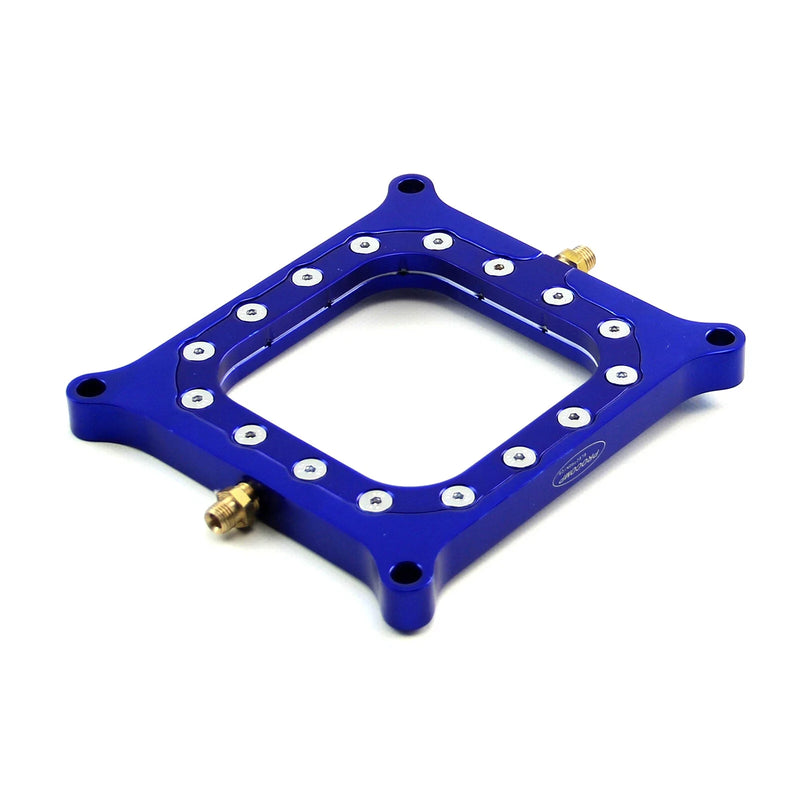 Nitrous Oxide 0.500 Blue Billet Square Bore Injection Spacer Plate
