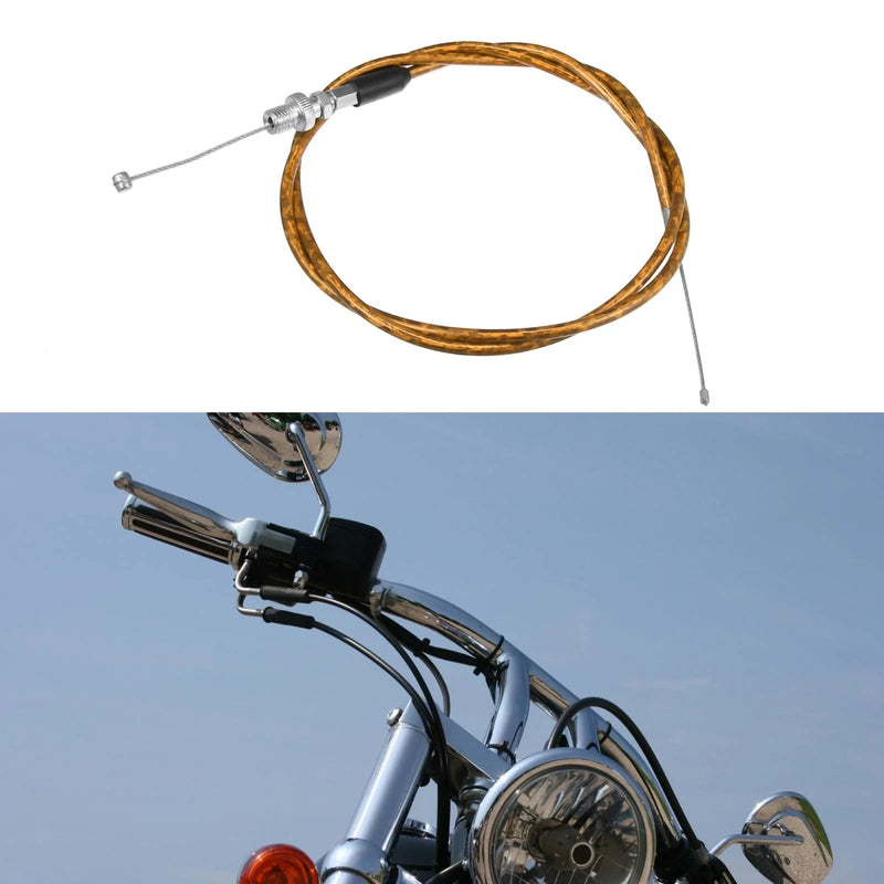 ATV Quad 120cm Gold Tone Throttle Cable Wire