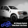 Ford F-150 7 x Blue AC Climate Control Knob Trim Covers (2021-2022)