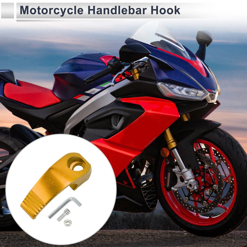 Aluminum Motorcycle Hanging Hook Hexagon Wrench Screw Nut Yellow
