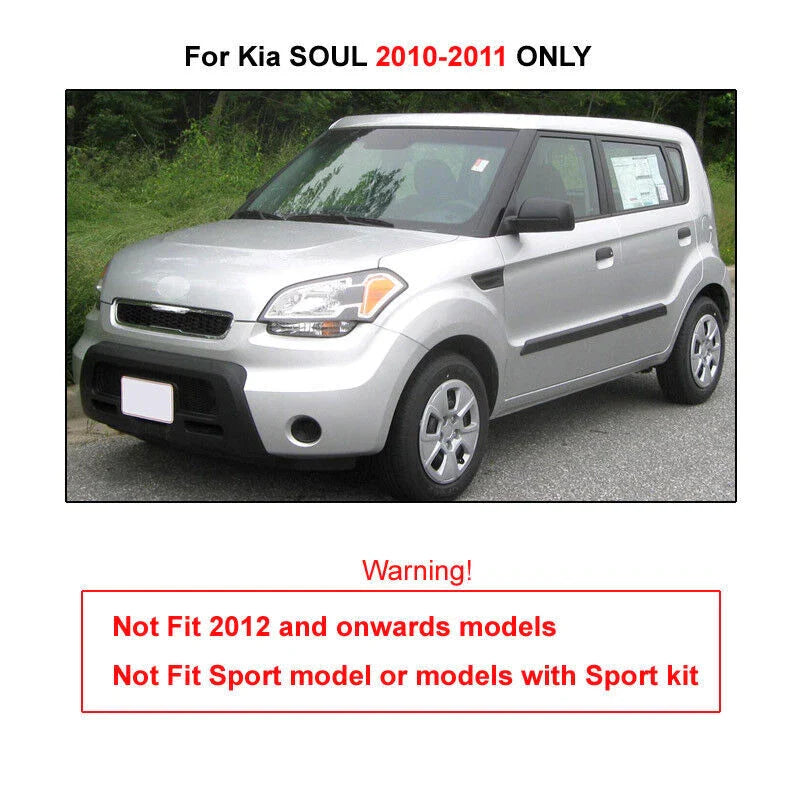 Kia Soul 4Pcs Mud Flaps Splash Guards Fender Mudguard (2010–2012)