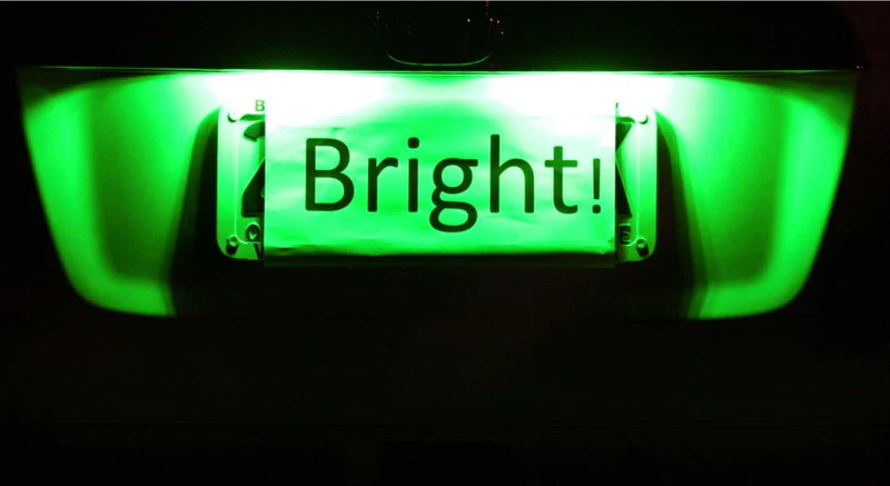 Holden Commodore VT VX VY VZ VE Bright Green LED Number Plate