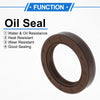 Make Model Oil Seal Rotary Shaft Seal 45x65x12mm Brown 2 x FKM Rubber