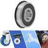 Deep Groove Ball Bearings 15x42x13mm Silver Tone Black