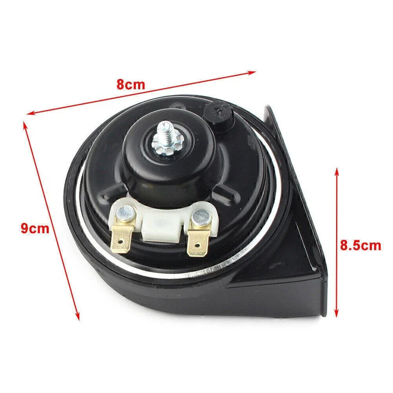 Honda, Ford, BMW, Universal 12V Snail Horn 125db Loud Dual Pitch