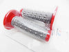 Honda CRF125 Red Grey Diamond Top Handlebar Grip Set