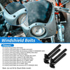 Harley Road Glide Windshield Bolts Titanium Alloy Black (2015–2024)