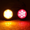 Car Truck Amber Red 4 x 2" 12V LED Round Side Marker Clearance Lights