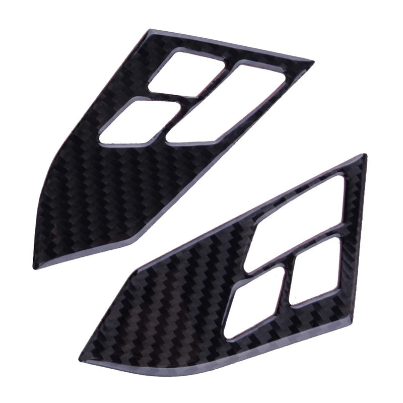 BMW 5 Series E60 E61 Carbon Fiber Steering Wheel Button Cover (2005-2010)
