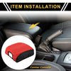 Ford F-150 (2015-2020) - Anti-Scratch Black Red Center Console Lid Armrest Cover