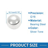G16 Bearing Ball / 19.1mm 5 Pcs / Bearing Steel G16 Precision Ball Silver Tone