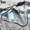 Motorcycle Pair 7/8" Motorcycle Brake Lever Guard Handlebar Clutch Protector Black