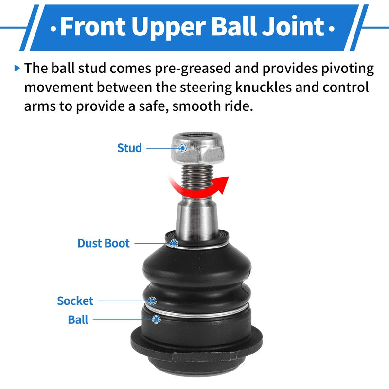 Dodge Durango 2 x Front Upper Ball Joints (2011-2015)