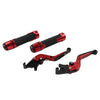 BMW S1000R S1000RR Red Extendable Brake Clutch Levers Grip Set (2014-2023)