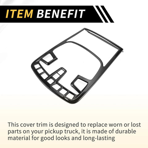 Ford F-150 (2015-2020) Carbon Fiber Roof Reading Light Lamp Cover Trim