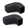 Jeep Wrangler JK JL JT Black Front Bumper Tow Hook Cover (2007-2023)
