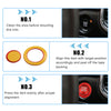 Jeep Cherokee Red Engine Start Stop Button Cover Trim Kit