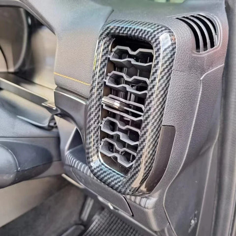 Ford Ranger ABS Carbon Fiber Front Side Air Vent Outlet Lid Cover Trim (2023)