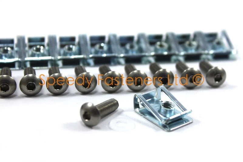 Aprilia RSV Mille 10 x Acero carenado Panel Tornillos y Clips (1998–2003)