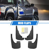 Nissan Frontier 2005-2023 Black Front & Rear Guards Mud Flaps