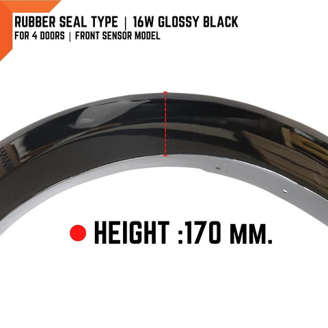 Ford Ranger T6 16W Glossy Black Fender Flares (2018-2021)