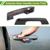 Ford Bronco Carbon Fiber Black Exterior Door Handle Cover Trim (21-25)