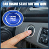 Toyota Alphard 30 Series Blue Engine Start Stop Button Cover Set