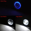 Retro Motorcycle High Power 7" LED Headlight + Mesh Cover + Bracket