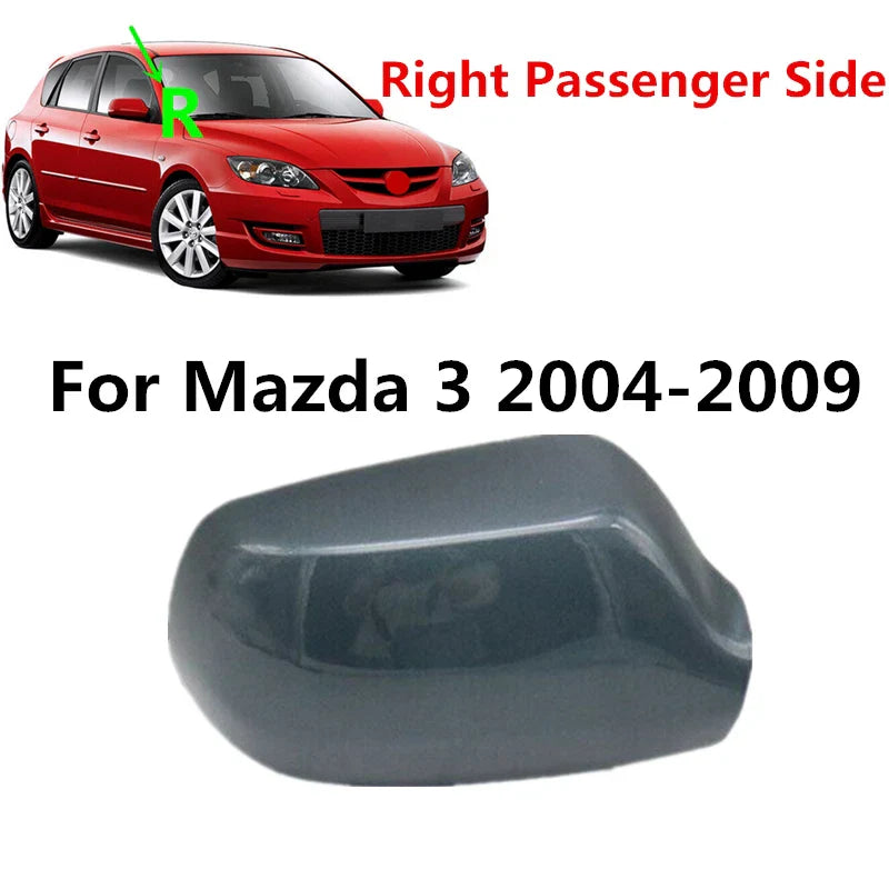 Mazda 3 Gray Right Passenger Side Rearview Mirror Cover Cap (2004–2009)