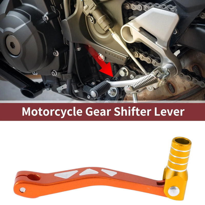 Yamaha TTR50cc Folding Gear Shifter Lever Orange Gold Tone
