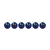 Bike Motorcycle - Blue 6 x M6x10mm Alloy Torx Head Screws