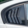 BMW E90 3 Series 2x Side Window Louver Shutter Cover Black (2005-2013)