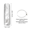 Harley Flame Silver Tone 1 Set Motorcycle Exhaust Heat Shield Pipe Shield