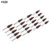 Rotary Tool 10 x 3mm Cone Sandpaper Flap Wheel (240-400 Grit)