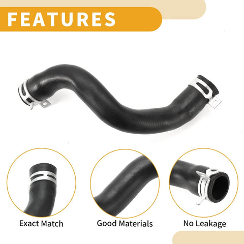 Ford Focus III Saloon 2014-2020 (F1F18286DF) Rubber Black Radiator Hose
