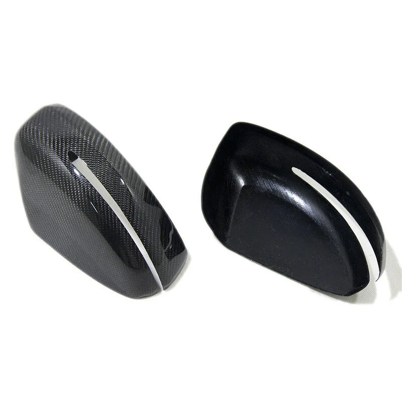 Audi R8 13-15 Real Carbon Fiber Wing Side Mirror Cover Caps Trim fit