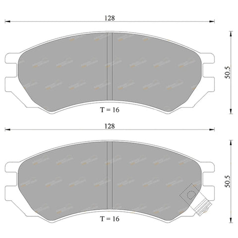 Nissan Bluebird U13 2.4L KA24DE Front Disc Brake Pads Set (1993-1997)