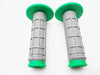 Suzuki RM370 Green Grey  -  Handlebar Grips Hand Grip Set