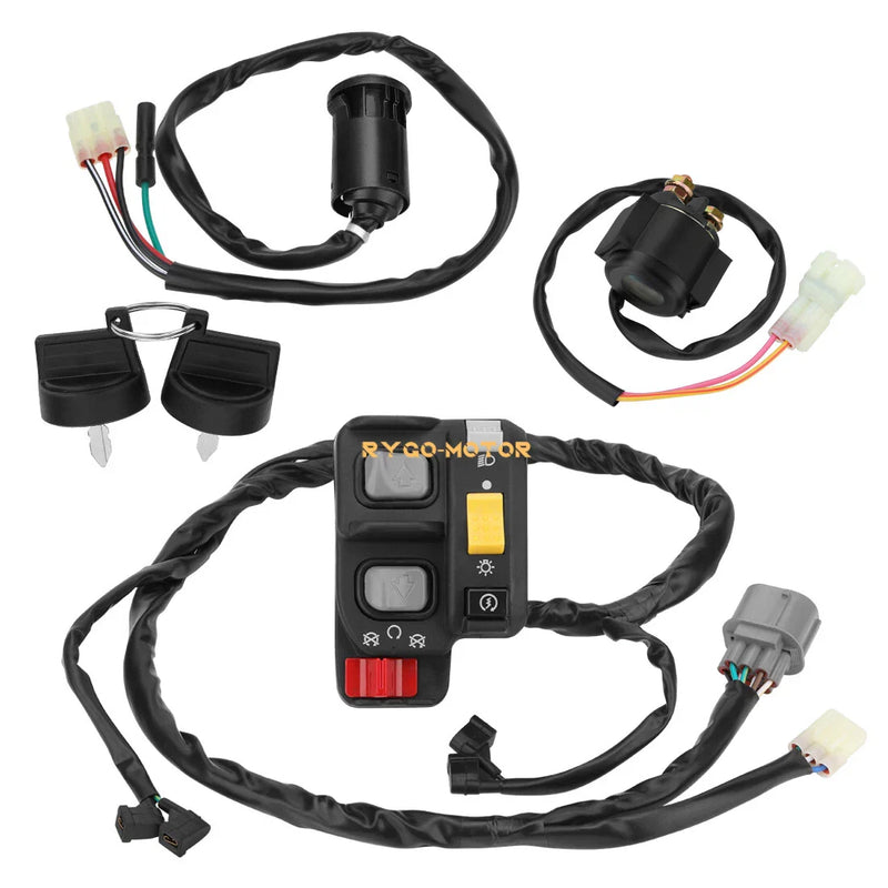 Honda Recon TRX250TE Handlebar Key Starter Relay Switch Kit (2007–2020)