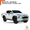 Mitsubishi Triton Ute 3" Matte Black Bolted Fender Flares (2019-2023)