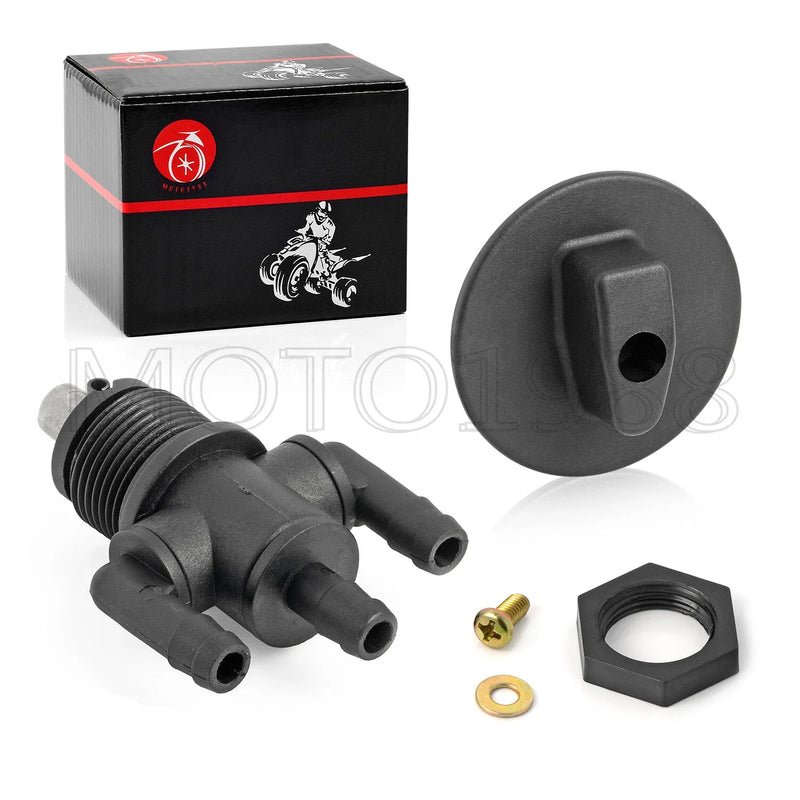 Polaris Scrambler 400 Fuel Tank Valve Petcock 3 Way & Nut (1998–2002)