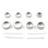 GMC Sierra 8x Air Conditioner Switch Knob Trim Silver (2014-2018)