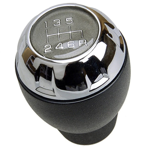 Jeep Wrangler JK Silver & Black 6 Speed Gear Knob (2011-2018)