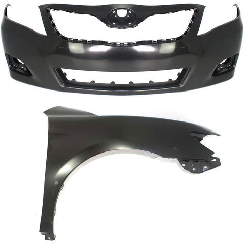 Front Bumper Cover and Right Fender Kit For 2010-2011