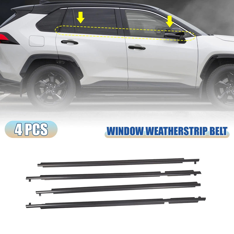 Toyota RAV4 Window Seal Weatherstrips 4 x (2009–2012)