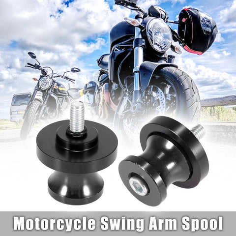Yamaha 2 x Black Swingarm Spools Sliders Stand
