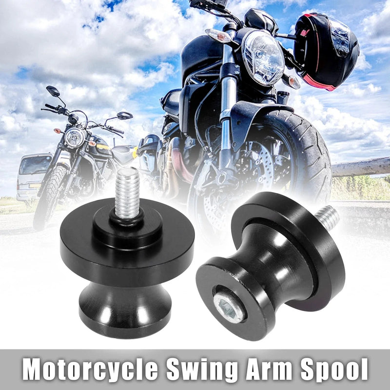 Yamaha 2 x Black Swingarm Spools Sliders Stand