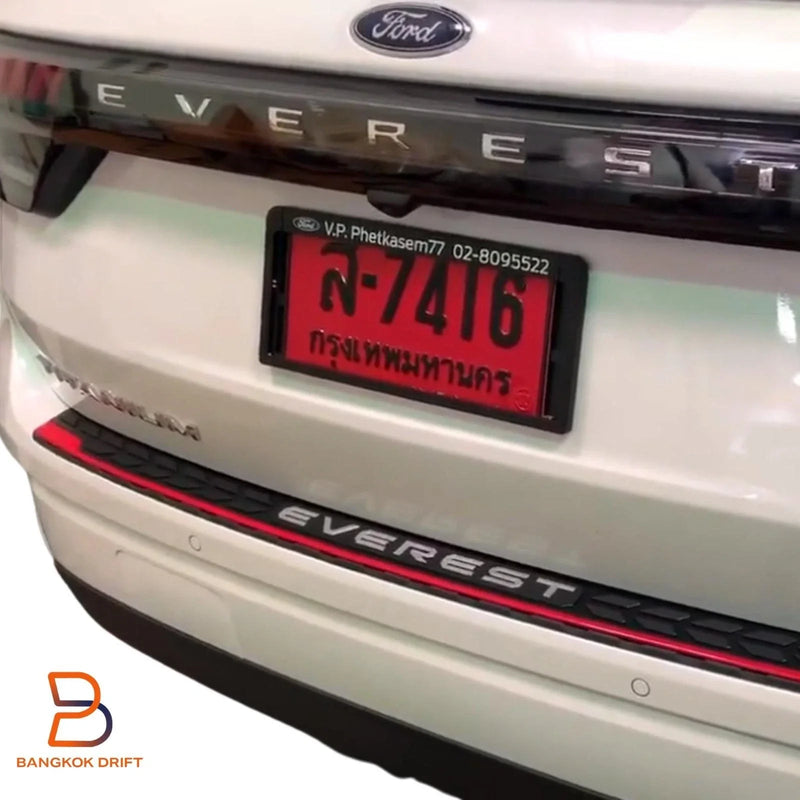 Ford Everest Matte Black Rear Bumper Protector Scuff Plate (2022 - )