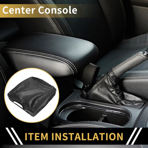 Ford F-150 Microfiber Leather & Carbon Fiber Armrest Cover (2015-2023)