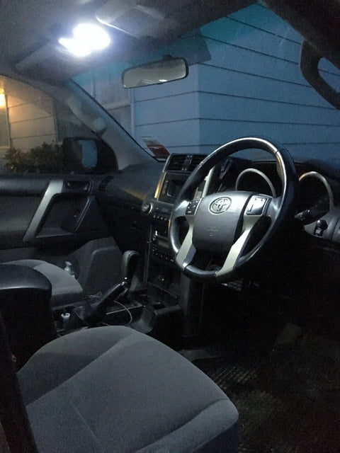 Toyota Landcruiser Prado White Interior LED Light Upgrade Kit (2009-2023)